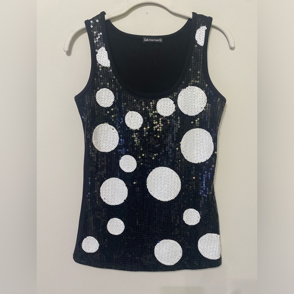 Sequin Polka Dot Tank